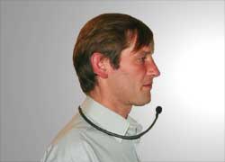 neck-worn microphone